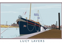 norfolk, railway posters, posters, Lucy Lavers, Rescue wooden boats, Bryan Harford, North Norfolk
