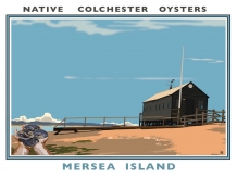 Oysters, Essex, Mersea Island, Railway posters, Richard Haward,slow food