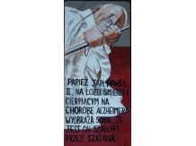 Pope john paul 2, Acrylic painting ,Religion, Catholicism, Bryan Harford