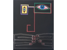 Basquiat,Gaza, graffiti art,Bryan Harford, political art