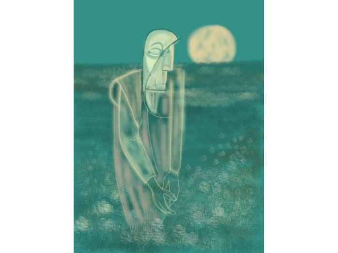 moonlight, ipad, light painting, digital art, bryan harford