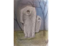 pastel/charcoal on paper, bryan harford, sculptural drawings