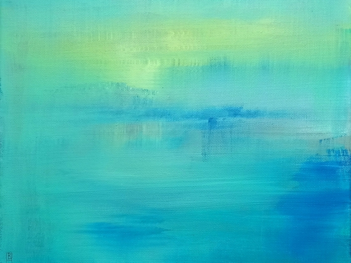 Bryan harford, acrylic painting, beetoven, moonlight sonata