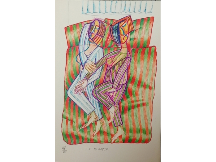 biro, coloured biro, slumber, bryan harford